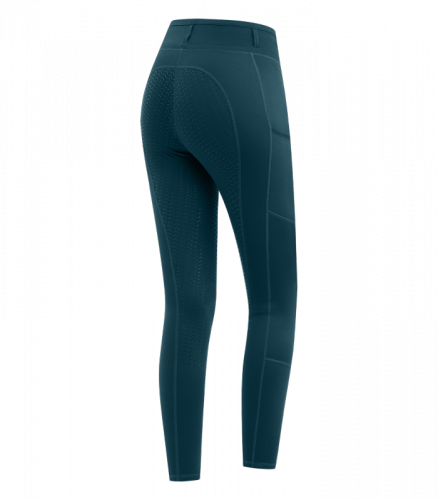 Legginsy jeździeckie młodzieżowe ELLA ELT - Waldhausen - petrol blue 