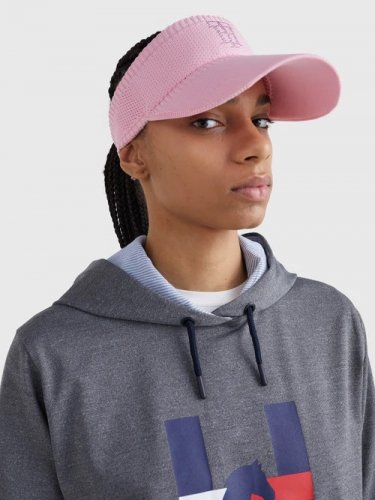 Daszek RHINESTONE VISOR - Tommy Hilfiger Equestrian - pink