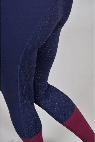 Legginsy jeździeckie zimowe PAMEL AW 22/23 - Harcour - navy