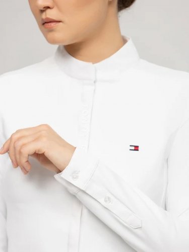 Bluzka konkursowa damska CHARLOTTE BUTTON-UP - Tommy Hilfiger Equestrian - optic white