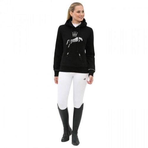 Bluza LOGO SEQUIN HOODY - Spooks - black
