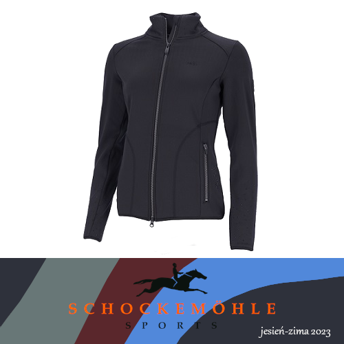 Bluza funkcyjna damska RENATE Style jesień-zima 2023 - Schockemohle - graphite