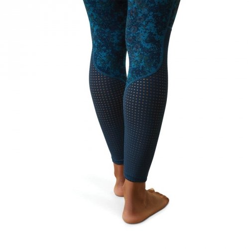 Legginsy jeździeckie damskie Eos FS Tight - Ariat - deep petroleum camo floral 