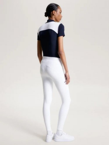 Legginsy damskie ELMIRA ALL-YEAR - Tommy Hilfiger Equestrian - optic white