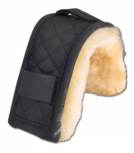 Podkładka pod nachrapnik lub pasek potyliczny z owczego futra 18cm - Waldhausen