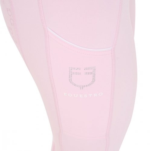 Legginsy Technical Strass Slim Fit - jasny różowy - EQUESTRO