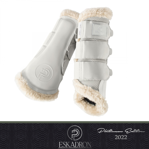 Ochraniacze MESH FAUXFUR Platinum 2022 - Eskadron - pearlgrey