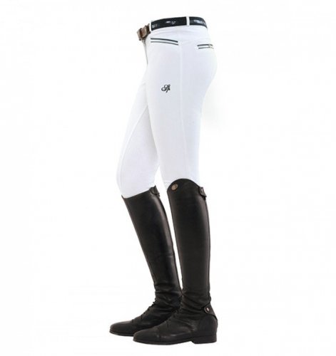 Bryczesy RICARDA Full Grip damskie - Spooks - white
