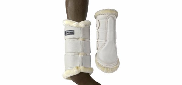 Ochraniacze treningowe BRUSHING BOOTS - Bucas - white