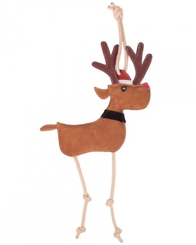 Zabawka dla konia zamszowa - QHP - rudolph