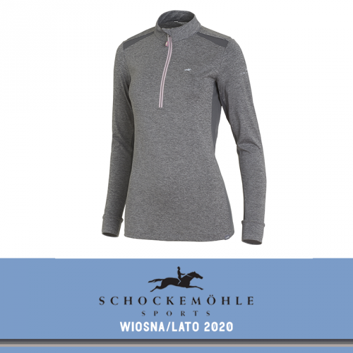 Bluza PAGE SS20 - Schockemohle - grey melange/rose