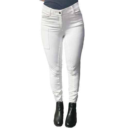 Bryczesy damskie ALCUDIA - Busse - white 