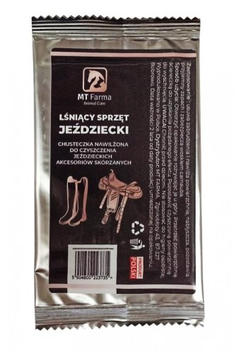 Chusteczka do pielęgnacji wyrobów skórzanych LŚNIĄCY SPRZĘT JEŹDZIECKI - MT Farma