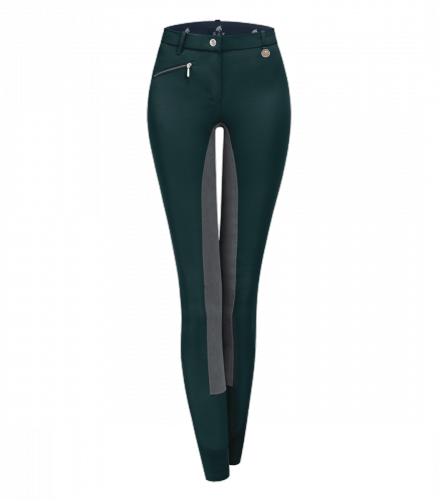 Bryczesy młodzieżowe ELT Micro Sport Pro - fir green/asphalt 