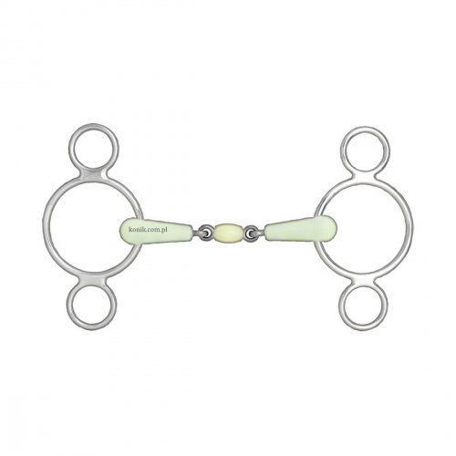 Wędzidło pessoa - wielokrążek jabłkowy 18 mm - HORZE