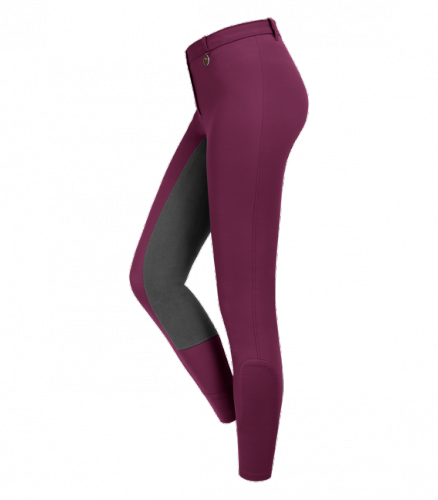Bryczesy damskie ELT Micro Sport Pro - cranberry/asphalt