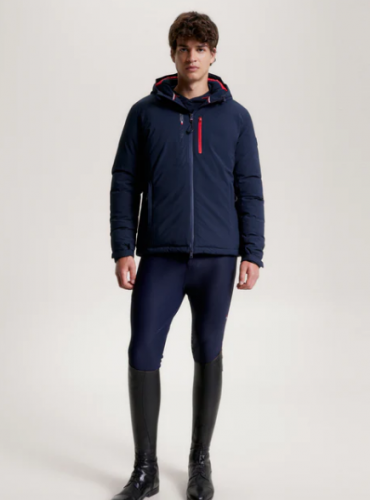 Kurtka męska zimowa LONDON WINTER - Tommy Hilfiger Equestrian - desert sky