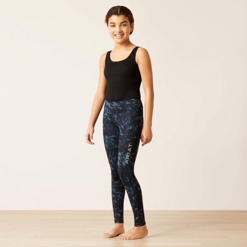 Legginsy młodzieżowe Eos Print FS - Ariat - stormy skies
