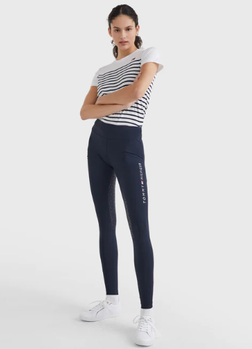Legginsy damskie STYLE Full Grip - Tommy Hilfiger Equestrian - desert sky