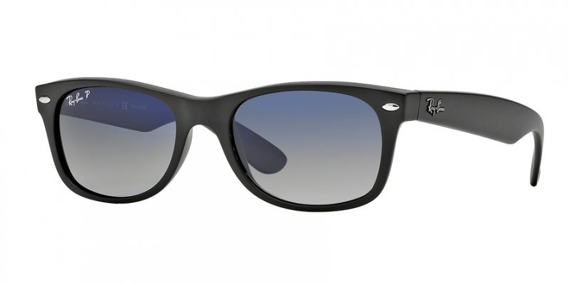 小物 Ray Ban RB2132-F NEW WAYFARER Sunglasses in NEW WAYFARER CLASSIC and Czarny Niebieski