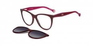 OKULARY KOREKCYJNE CAROLINA HERRERA HER 0259CS LHF 54 ROZMIAR M + NAKŁADKA Z POLARYZACJĄ