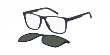 OKULARY KOREKCYJNE TOMMY HILFIGER TH 2203C RNB 55 ROZMIAR M + NAKŁADKA Z POLARYZACJĄ