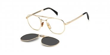OKULARY KOREKCYJNE DAVID BECKHAM DB 1082GCS RHL 52 ROZMIAR M + NAKŁADKA Z POLARYZACJĄ