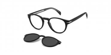 OKULARY KOREKCYJNE DAVID BECKHAM DB 7104CS 807/M9 49 ROZMIAR S + NAKŁADKA Z POLARYZACJĄ