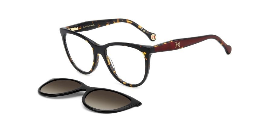 OKULARY KOREKCYJNE CAROLINA HERRERA HER 0259CS 086 54 ROZMIAR M + NAKŁADKA Z POLARYZACJĄ