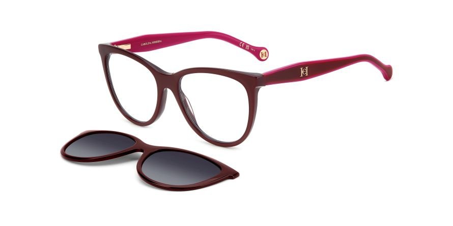 OKULARY KOREKCYJNE CAROLINA HERRERA HER 0259CS LHF 54 ROZMIAR M + NAKŁADKA Z POLARYZACJĄ