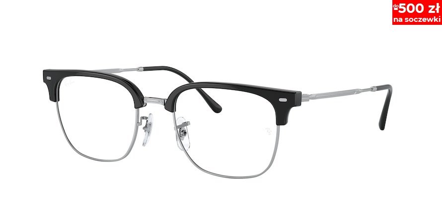 OKULARY KOREKCYJNE RAY-BAN® NEW CLUBMASTER RX 7216 2000 51 ROZMIAR S