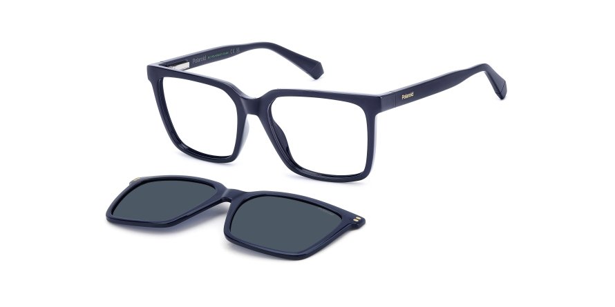 OKULARY KOREKCYJNE POLAROID PLD D556C PJP 54 ROZMIAR M + NAKŁADKA Z POLARYZACJĄ