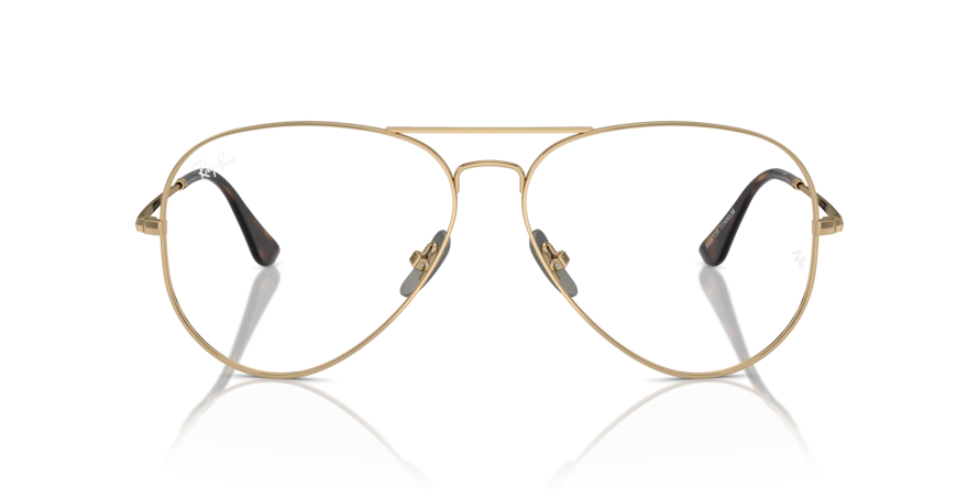 OKULARY KOREKCYJNE RAY-BAN® AVIATOR TITANIUM RX 8789 1247 58 ROZMIAR M