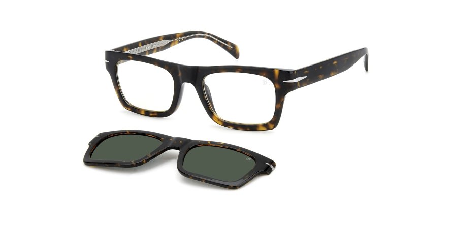 OKULARY KOREKCYJNE DAVID BECKHAM DB 7129CS 086 51 ROZMIAR M + NAKŁADKA Z POLARYZACJĄ