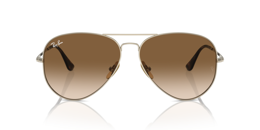 OKULARY RAY-BAN® AVIATOR TITANIUM RB 8089 926551 62 ROZMIAR L