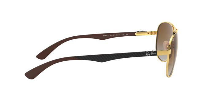 OKULARY RAY-BAN® CARBON FIBRE RB 8313 001/51 58 ROZMIAR M