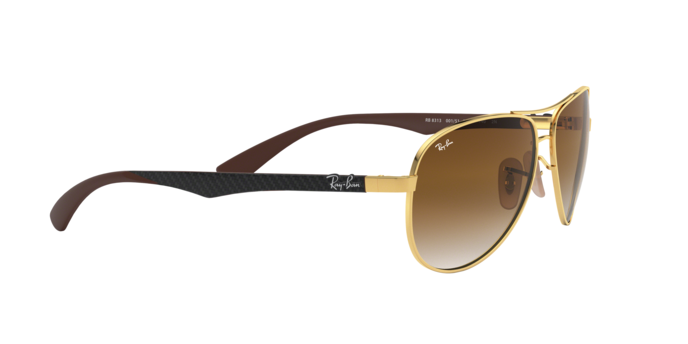 OKULARY RAY-BAN® CARBON FIBRE RB 8313 001/51 61 ROZMIAR L