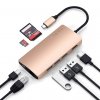 Satechi USB-C Multiport Ethernet V2 HUB - 3xUSB 3.0 / Ethernet / HDMI / USB-C (PD) / SD / microSD / Gold (złoty)