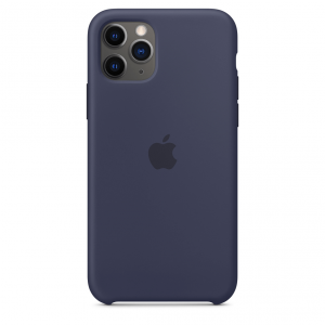 Apple Silikonowe etui do iPhone’a 11 Pro Max – nocny błękit