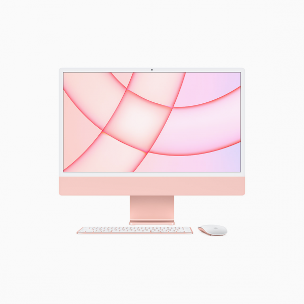 Apple iMac 24&quot; 4,5K Retina M1 8-core CPU + 7-core GPU / 8GB / 512GB SSD / Różowy (Pink) - 2021