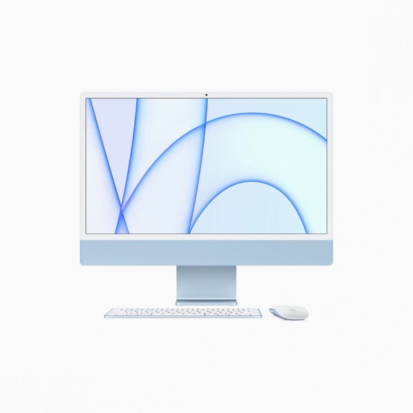 Apple iMac 24&quot; 4,5K Retina M1 8-core CPU + 8-core GPU / 8GB / 2TB SSD / Gigabit Ethernet / Niebieski (Blue) - 2021