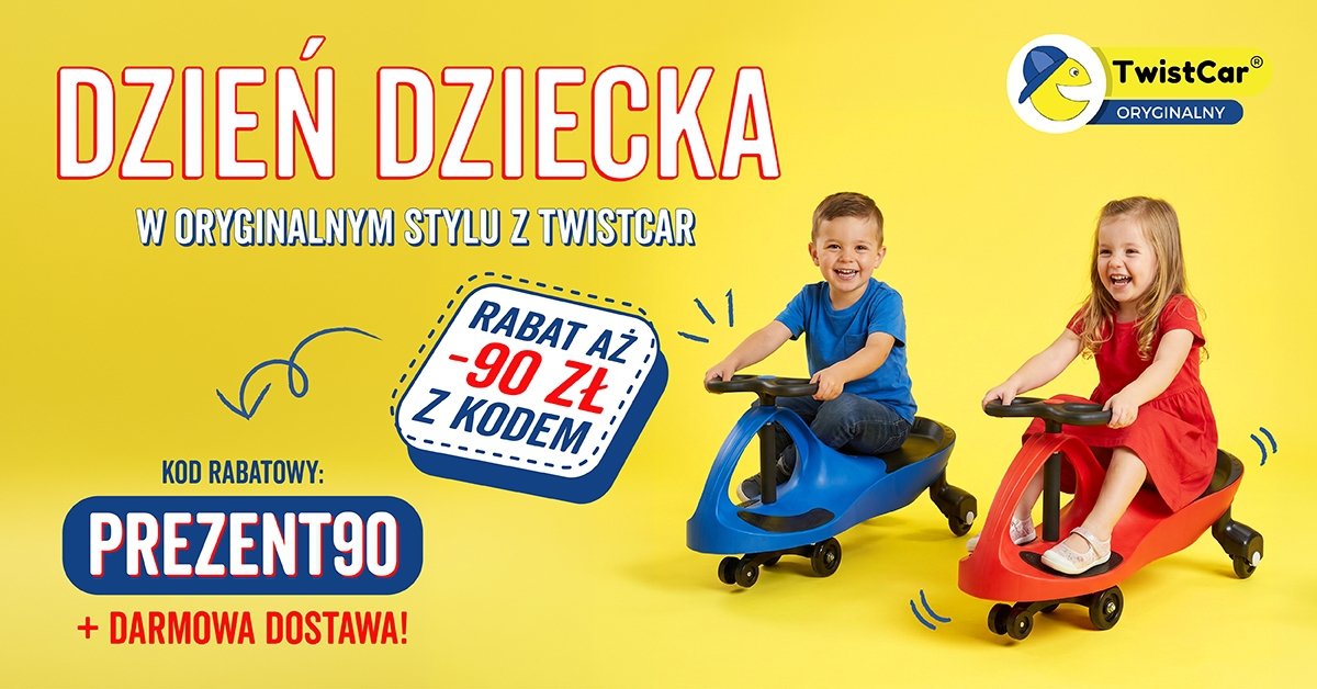 Oryginalny Jeździk TwistCar®️ - Innowacyjny pojazd napędzany ruchami kierownicy
