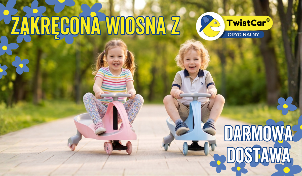 Oryginalny Jeździk TwistCar®️ - Innowacyjny pojazd napędzany ruchami kierownicy