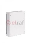 Szafa multimedialna natynkowa Multialfa plastikowa 310x360x105mm białe drzwi , zatrzask MULTIALFA 360 BD 5-012MULTIALFA 360 BD