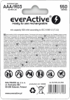 Akumulatorki AAA / R03 Ni-MH everActive 550mAh Infinity Line 3000 cykli (blister 4 szt.)