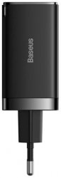 Ładowarka sieciowa Baseus GaN 5 Pro Fast Charger CCGP120201 65W 1x USB-A 2x USB-C PD 3.0 QC 4.0 + kabel USB-C