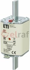 Wkładka bezpiecznikowa NH1 63A gF 500V 004139115