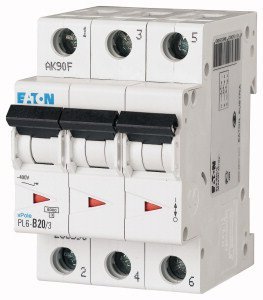 PL6-D20/3 WYŁĄCZNIK NADPRĄDOWY D 20A 3P 3M 6KA