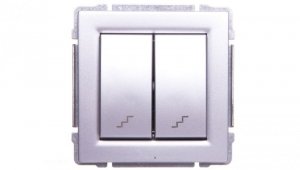 KOS66 Łącznik schodowy podwójny aluminium 664019