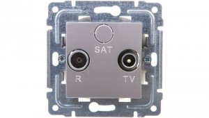 DANTE Gniazdo antenowe RTV końcowe inox 454173